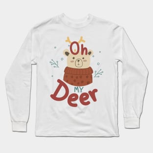 Merry Christmas Bear Long Sleeve T-Shirt